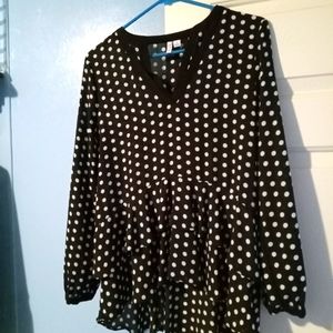 Polka dot blouse